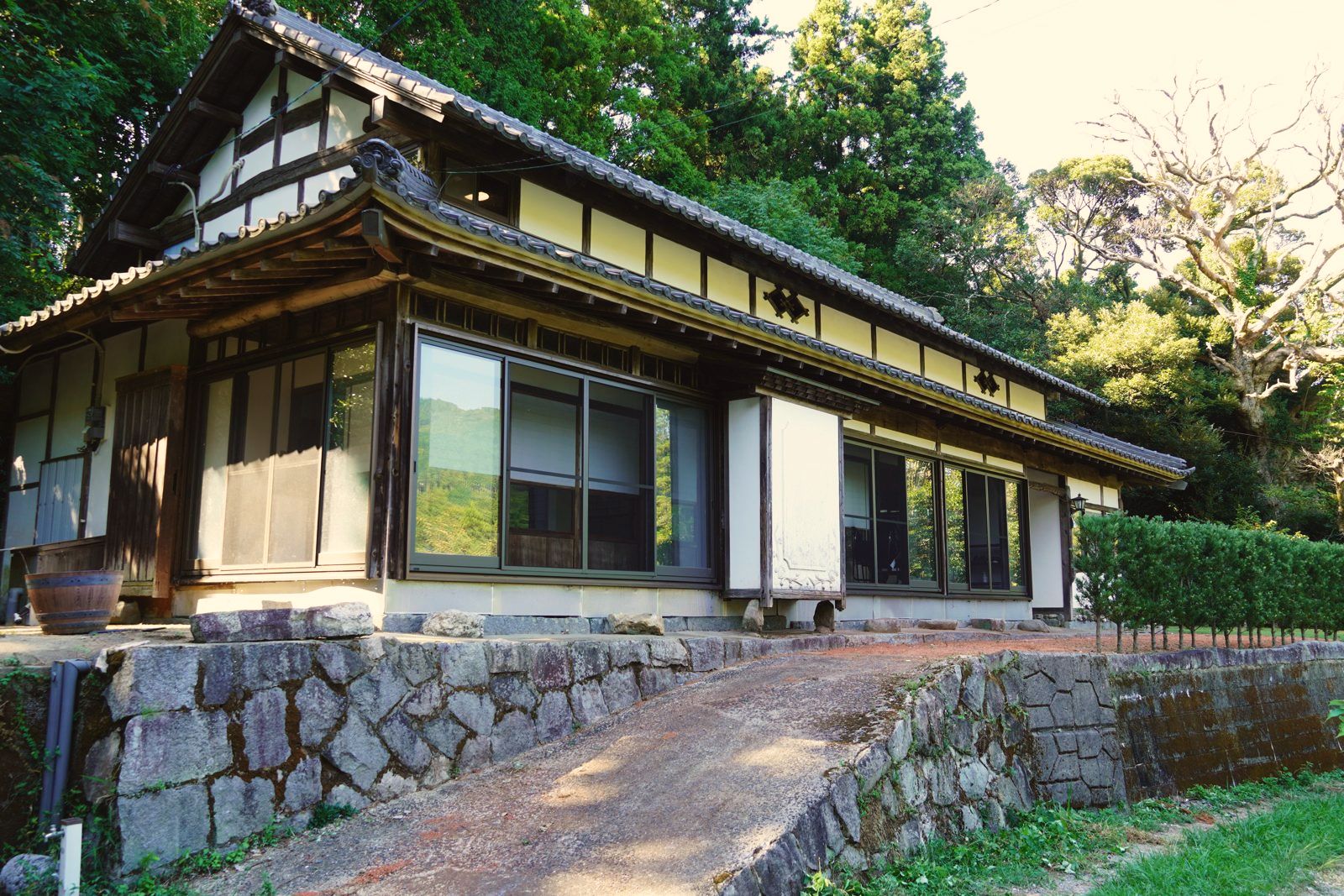 糸島の古民家の庭